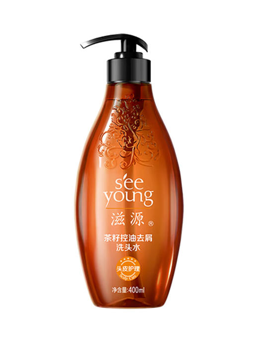 滋源茶籽控油去屑洗头水400ml 商品图0