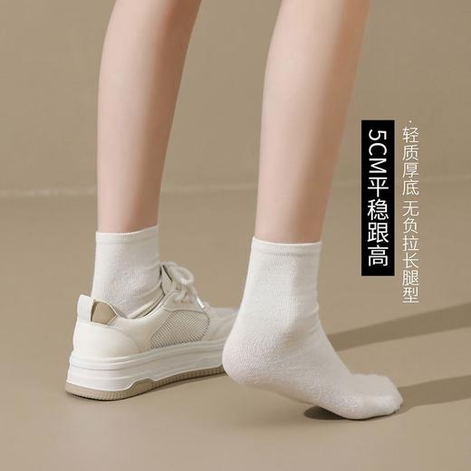 ZHR厚底小白鞋网面透气女鞋ins潮网洞鞋增高板鞋轻便舒适休闲鞋子 商品图4
