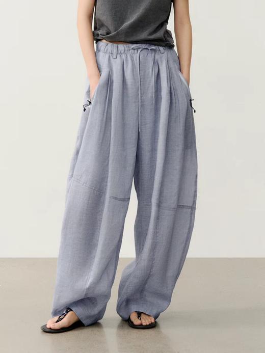 半圆/C66130435/休闲解构弯刀裤 商品图0