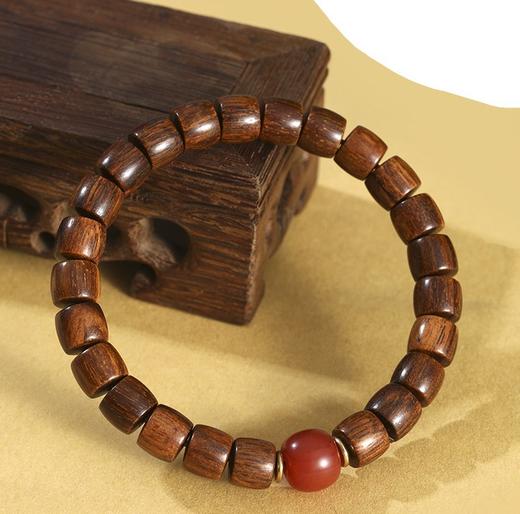上新了故宫木质手串·贡木直切珠&红玛瑙手串 商品图4