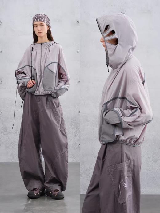 半圆/C65810345/轻户外解构拼接连帽短外套 商品图0