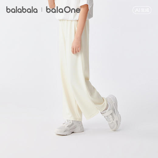 【balaOne】巴拉巴拉童装儿童裤子女童长裤夏2026新款宽松阔腿裤 商品图2
