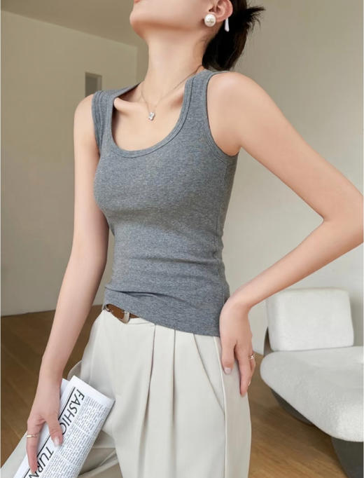 买一送一 91%莱赛尔天丝男女款背心   A-5960 商品图4
