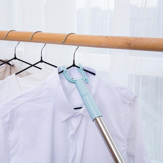 【可伸缩调节长度、加粗不锈钢耐用】不锈钢衣叉可伸缩阳台撑衣晾衣杆衣架叉家用取衣杆.TA 商品图2