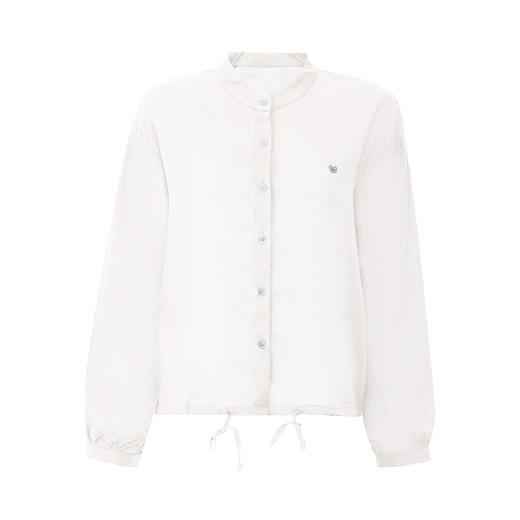 【2件9折】【Petit Bari】Petit Bari轻透百搭天丝亚麻系带遮阳衬衫 商品图9