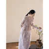 牧衣游原创 丝棉印花连衣裙新款宽松古朴文艺气质碎花长裙 半山海 商品缩略图1