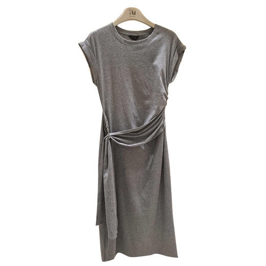 麦寻灰色长款连衣裙QLLES05A 商品图0