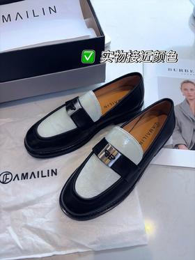 无补！实体店订单尾货！头层牛皮！春夏一脚蹬英伦风小皮鞋(小一码拍❗)  26Y04074-