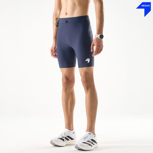 NEDAO内道灵动力四分收纳紧身裤3.0防滑弹力男士跑步训练运动紧身裤 商品图3