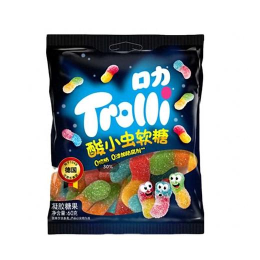 口力Trolli 酸小虫软糖凝胶糖果 60g/袋 商品图2