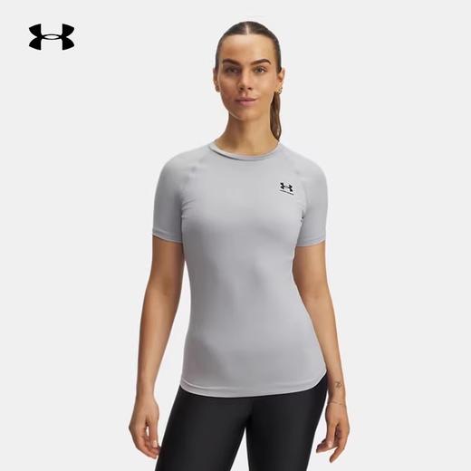 安德玛UA春夏新款HeatGear女子弹力训练运动紧身短袖 1365460-012 商品图0