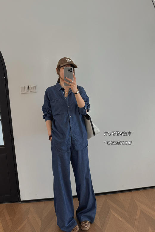 The Ro*w神仙天丝衬衫裤子套装 商品图7