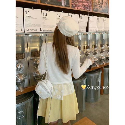 <曾小咸推荐>4.17现货秒杀 ！微信超特价！韩系不规则蕾丝下摆长袖 日常129.99 立减70 秒杀59.99！！ 商品图4