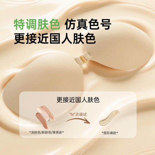 C2-【A-D杯】润微大胸胸贴女芒果杯聚拢上托婚纱用防下垂小胸显大隐形内衣无痕    云感胸贴 胸贴 商品图1