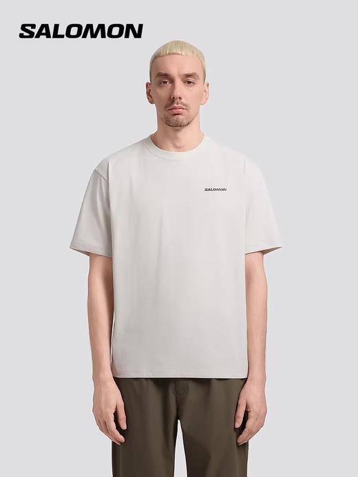 背后山系印花tee，户外工装风格。情侣大印花圆领纯色t恤E041686 商品图6