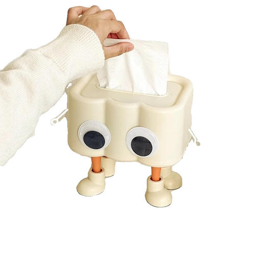 【内置弹簧设计、抽拉顺滑不卡纸】弹簧纸巾盒可爱少女心桌面摆件客厅卧室茶几抽纸盒高颜值纸抽盒子.TA 商品图4