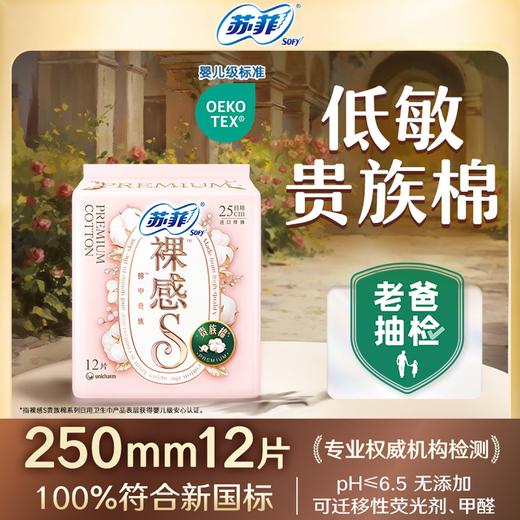 苏菲12片250mm裸感S贵族系列日用卫生巾 商品图0