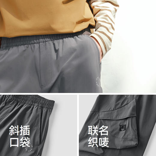 商场同款|森马 x Marcus联名款休闲裤男夏季工装裤2026新款弧形裤 商品图3