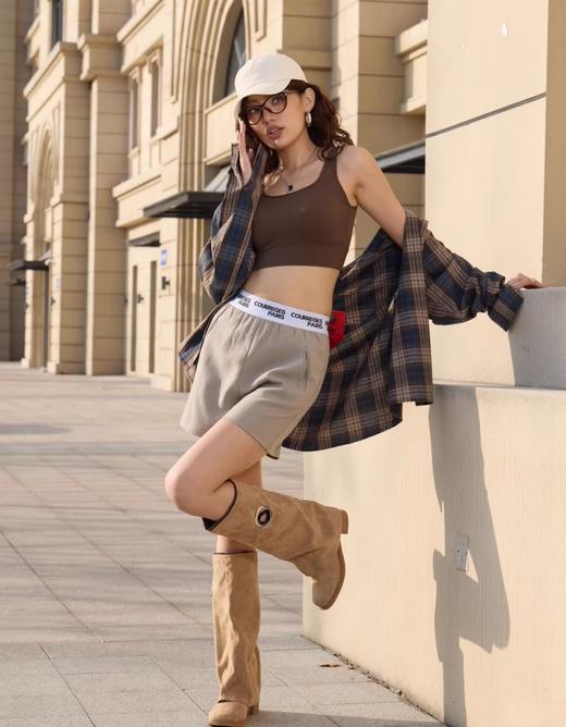 一体式固定胸垫跑步健身背心文胸 商品图3