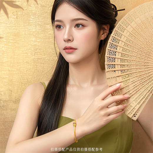 【新品首发】慧光文殊系列 足金钻石转运珠 女性礼物多元搭配MEMORA诗普琳HP844101 商品图1