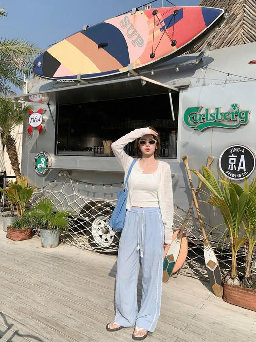 <曾小咸推荐>4.17现货秒杀 ！微信超特价！韩系抽绳蕾丝边休闲裤 日常199.99 立减120 秒杀79.99！！ 商品图5