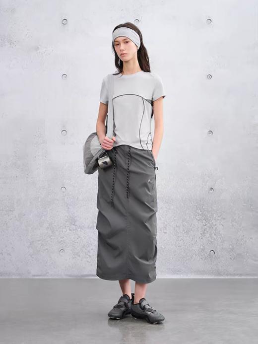 半圆/C65770291/圆领撞色拼接T恤 商品图2