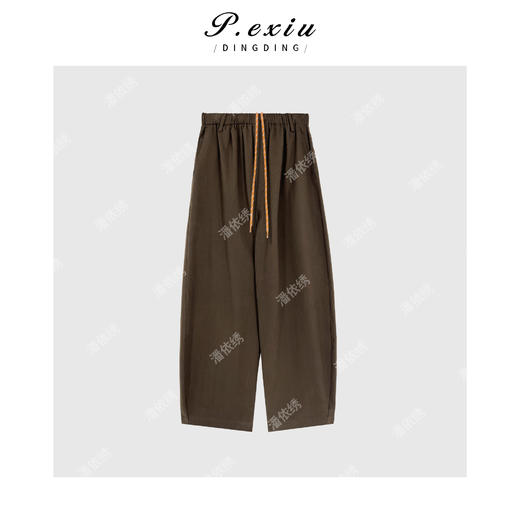 04-3潘依绣丁丁宠粉【时髦攻略】天丝港风褶皱设计通勤休闲裤 W-62361 商品图1