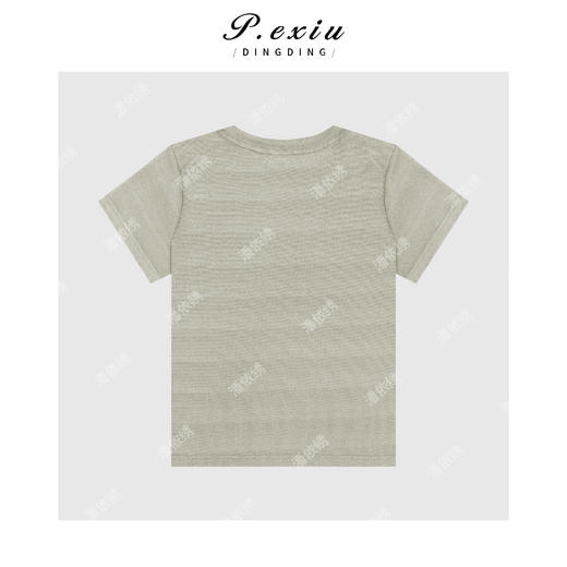 04-3潘依绣丁丁宠粉【璀璨星空】金属质感柔软舒适圆领短袖T恤 W-62999 商品图2