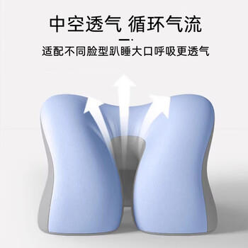 9i9小学生午睡枕办公室午休睡觉神器儿童趴睡枕头趴在桌上成人抱枕蓝 商品图6