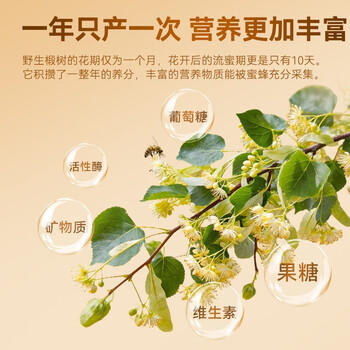 京东京造椴树蜜1000g 长白山产天然雪蜜蜂蜜营养品早餐牛奶冲饮伴侣 商品图2