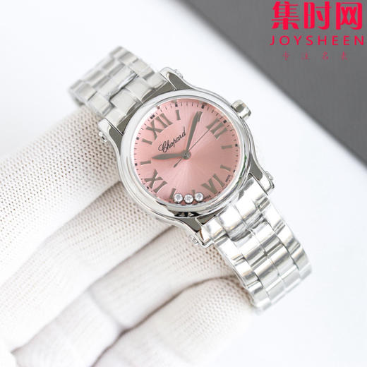 萧邦快乐钻系列 快乐钻石英手表 小号30mm 3钻，大号36mm 5钻，女士腕表 商品图3