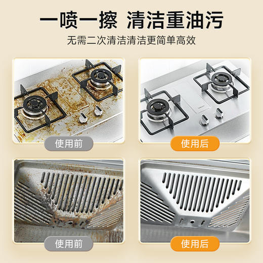 【秒杀❗️9.9抢3件🔥油污净500ml】科技配方 自动溶解 深层去污 一喷即净！油烟机清洗剂去油污厨房清洁强力神器重油污泡沫油烟净高泡 商品图3