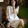 Meline Kaylin「一生浮梦」亚麻天丝短袖/连衣裙，南法假日风，在极简与极繁间成就的高级感【3-5天发货】 商品缩略图5