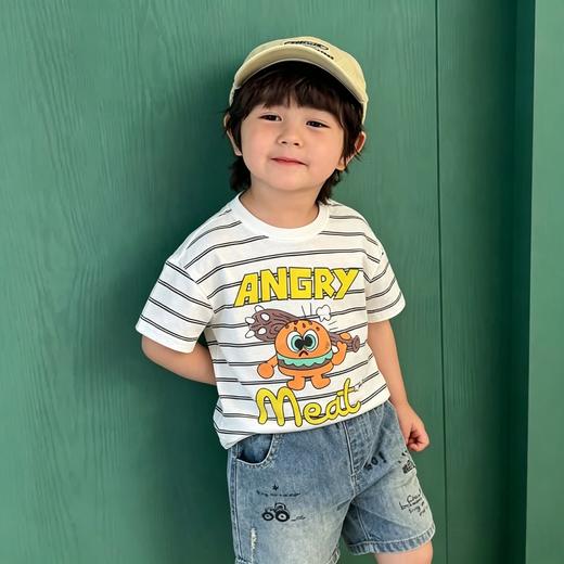 【承包娃一夏天的短袖49/4件‼️】儿童纯棉a类短袖男童宝宝女童全棉衣服防蚊裤73-140码聚 商品图3