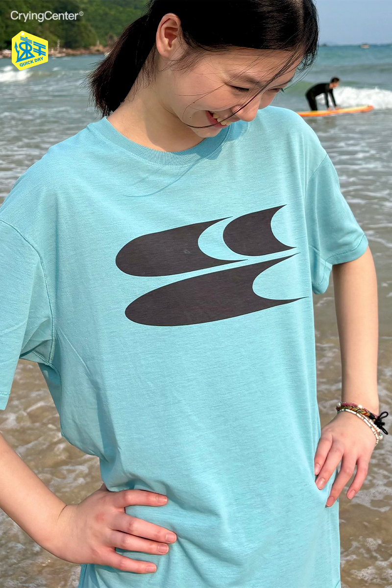 CryingCenter 棉感速干轻薄月牙logo短袖T恤 哭喊中心