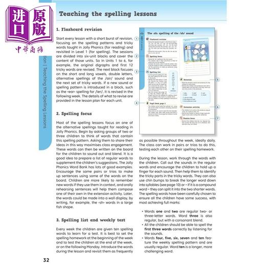 【中商原版】快乐学读写 拼写语法标点符号教师书1 英式英语 Jolly Literacy Spelling Grammar Punctuation Teachers Book 1 商品图3