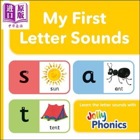 【中商原版】英文原版 快乐自然拼读 我的第一本字母发音 纸板书 Jolly Phonics My First Letter Sounds Pre-cursive letters