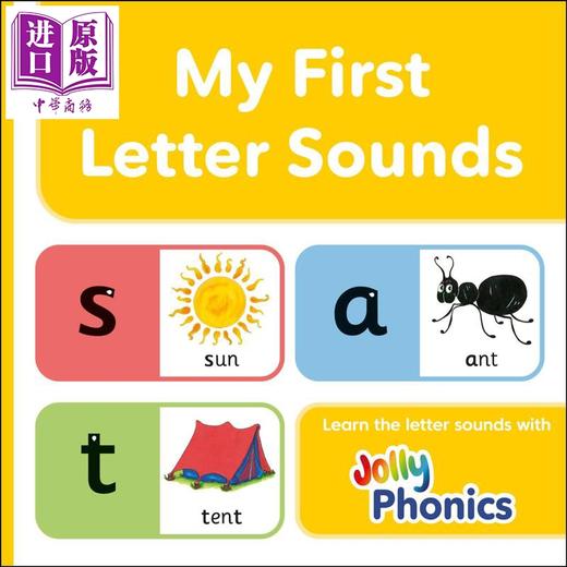 【中商原版】英文原版 快乐自然拼读 我的第一本字母发音 纸板书 Jolly Phonics My First Letter Sounds Pre-cursive letters 商品图0