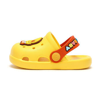 B.Duck小黄鸭童鞋儿童拖鞋男童透气洞洞鞋女童可爱家居鞋0955黄色26 商品图1