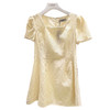 麦寻浅黄短款连衣裙QLSFS10A 商品缩略图0