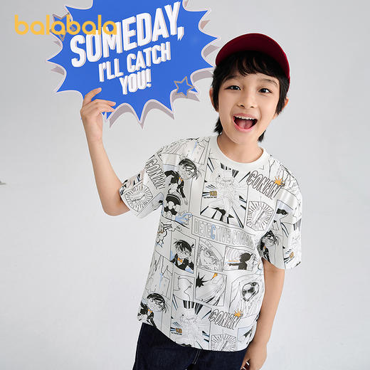 【名侦探柯南IP商场同款】巴拉巴拉童装男短袖t恤儿童2026新款夏 商品图2