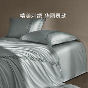 罗莱家纺 100支长绒棉床上四件套220*250cm青灰