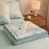 “带夏被！一套搞定整个床品”浪莎 艾草水洗凉感丝空调被4件套-梦江南 商品缩略图3
