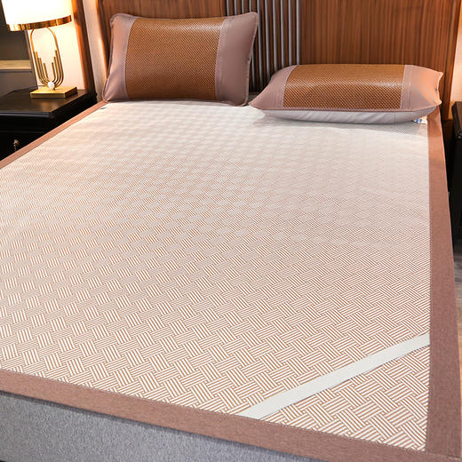 浪莎 艾草驱蚊抗菌古藤席3件套 双面可用 凉而不冰 光滑细腻 商品图3