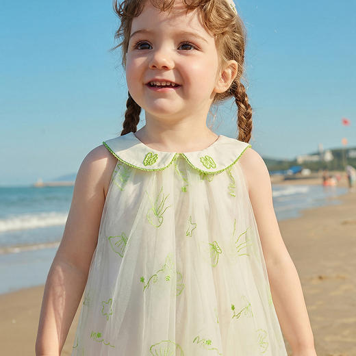 迷你巴拉巴拉女童宝宝裙子夏季柔软亲肤网纱甜美连衣裙2026夏 商品图4