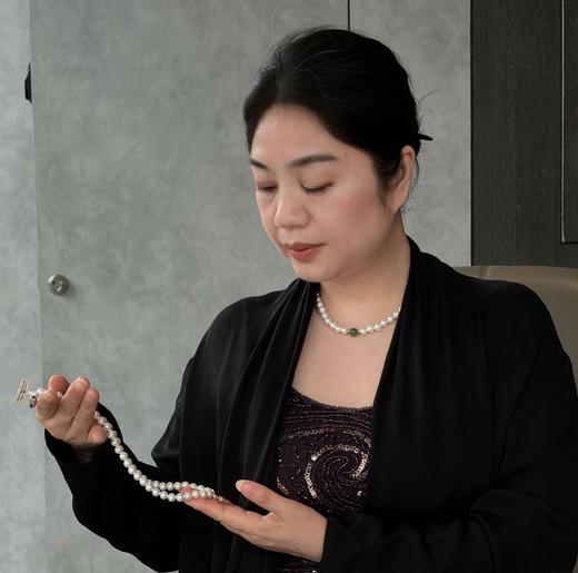 【母亲节礼物】金六福吉祥 足金和田玉澄波贝影项链/天然翡翠葫芦深海幻光项链 商品图4