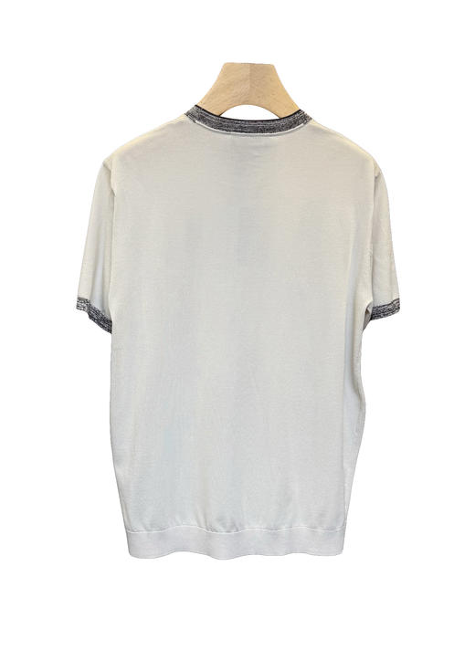 男款针织刺绣短袖T恤la015 商品图2