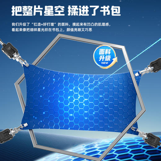 【新品】乐同星曜3.0护脊减负书包中小学生大容量背包21L+27L+33L 商品图3