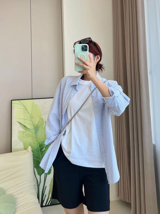 【升级版严白男女款长/短T恤】40支轻奢纯净棉，10A抗菌，夏天不闷热！正肩版型，单穿、打底都可，久穿耐看！ 商品图4