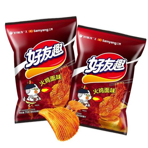好丽友好友趣 火鸡面味原切马铃薯片 70g/包 商品图0